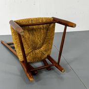 Fauteuil à dossier haut Fireside par Gio Ponti pour Casa E Giardino, Italie.