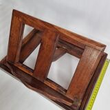 Solid oak reading desk, adjustable