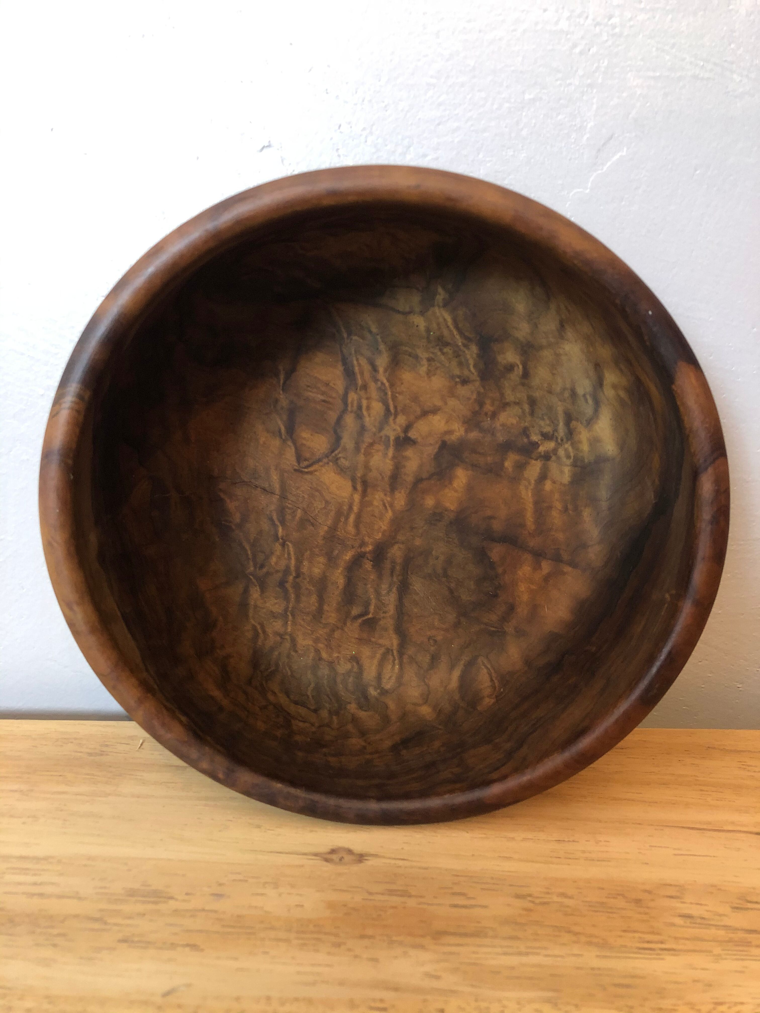 Ancient walnut salad bowl