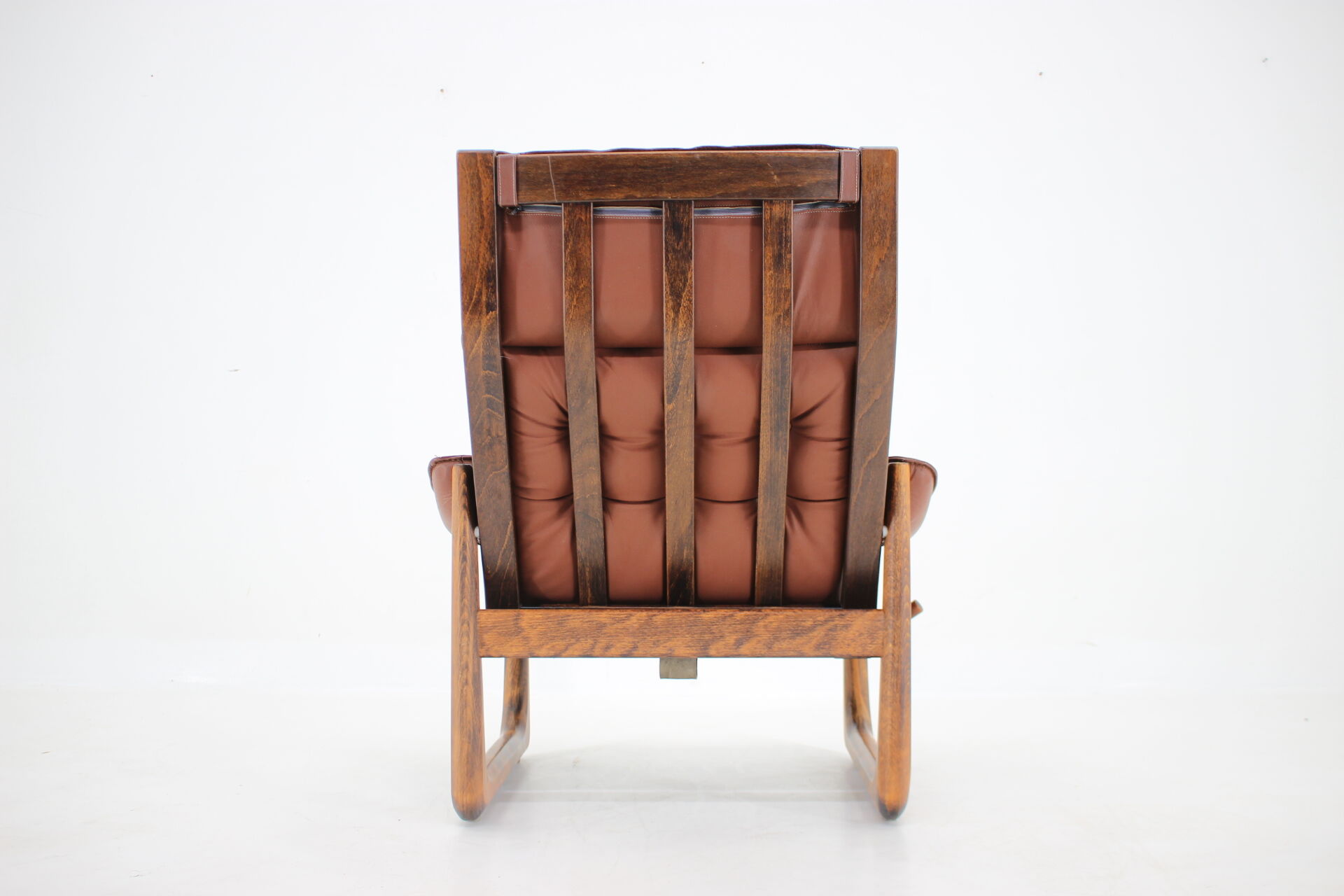 1960s adjustable leather armchair by Genega Mobler, Denmark
