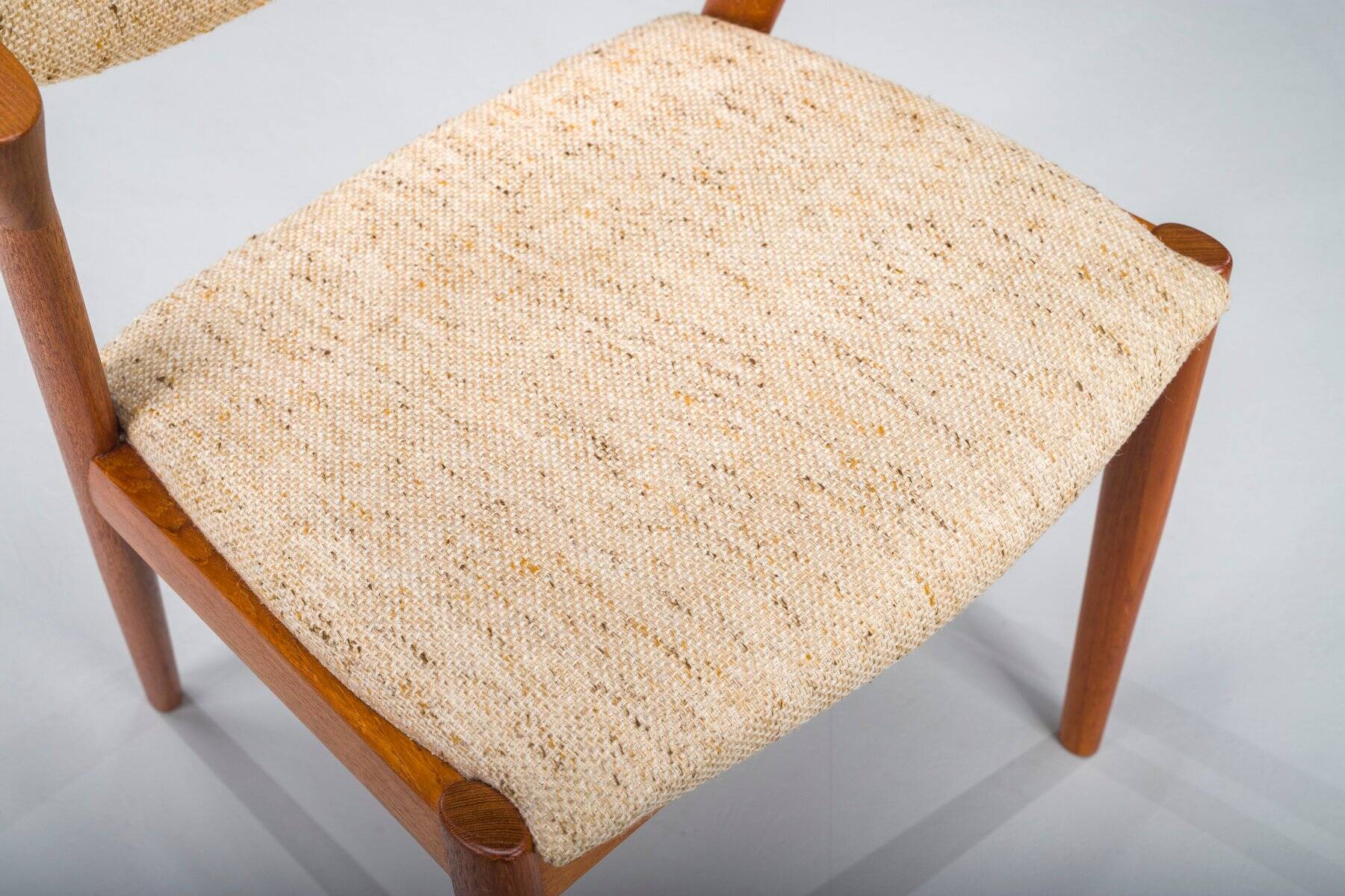 Chaise moderne en teck modèle 42 du milieu du siècle par Kai Kristiansen pour Schou Andersen, années 1960