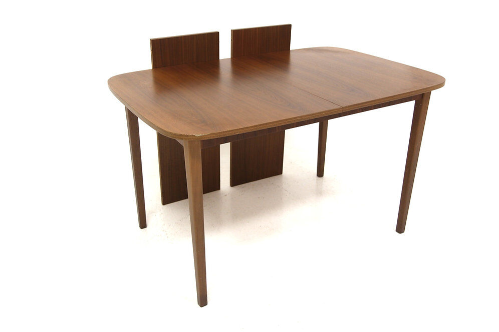 Scandinavian walnut dining table, Sweden, 1960s