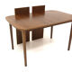Scandinavian walnut dining table, Sweden, 1960s