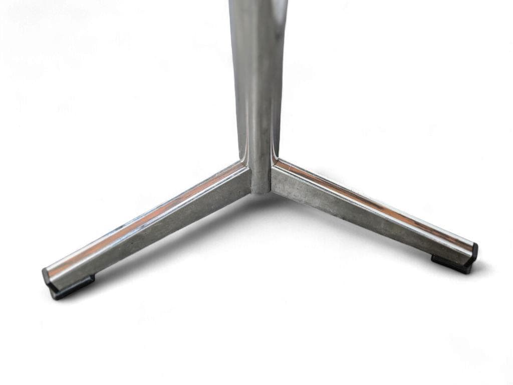 Vintage ceramic coffee table with chrome frame