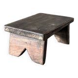 Small stool, side stool in old teak, footrest