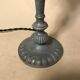 Vintage ostrich egg laying lamp