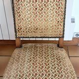 Six French Os De Mouton Style Dining Chairs in Carved Wood
