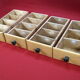 Lot de 4 tiroirs vintage en bois pour meuble de métier Rangement Atelier & Garage - Lot n°1