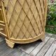 Vintage rattan and oak sideboard 1960-70