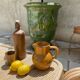 Antique glazed ceramic pitcher