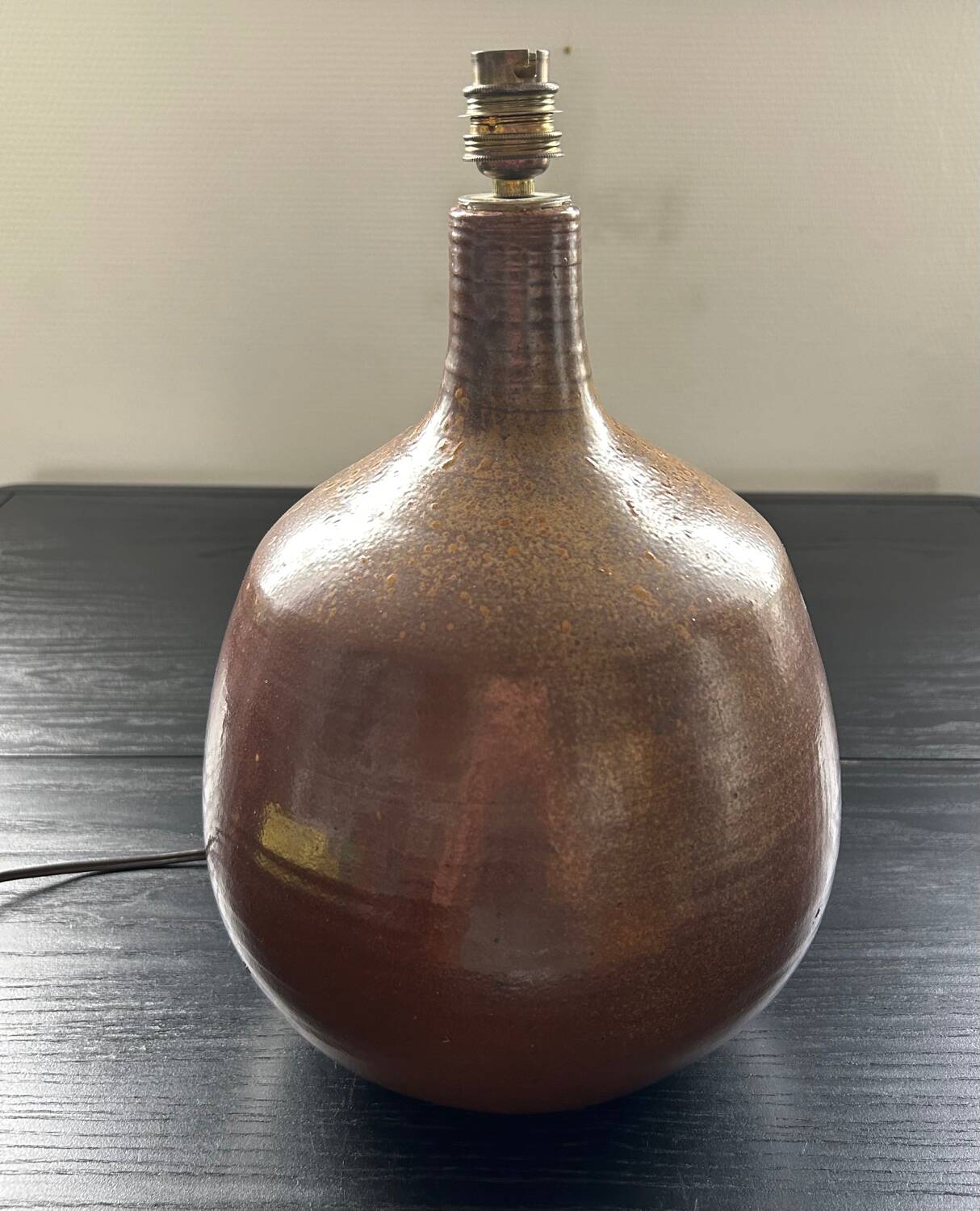 Large 70's sandstone lamp