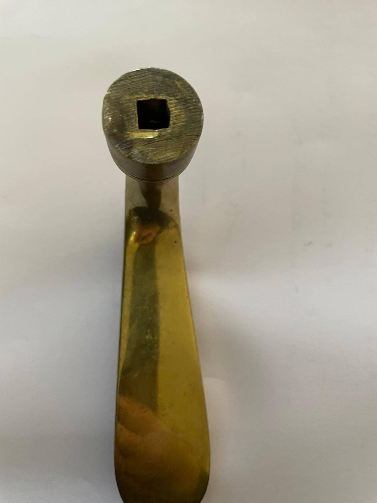 Set of 7 solid brass door handles