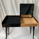 Vintage wooden table mirror circa 1960
