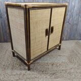 Rattan and wood furniture