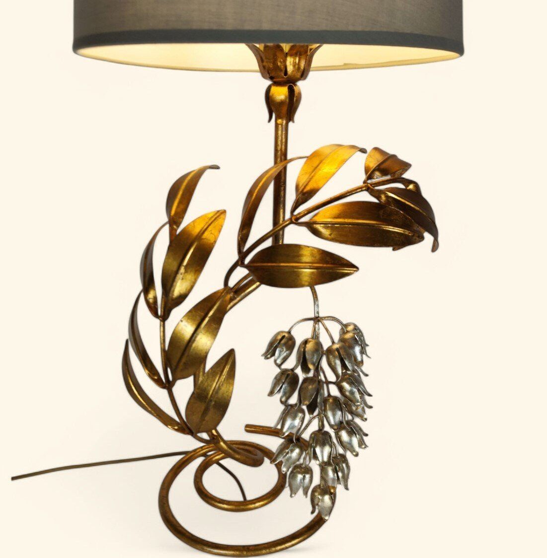 "Wisteria" lamp by Hans Kögl / Maison Jansen, 1960s-1970s