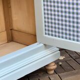 Antique celadon glass Parisian wardrobe H162