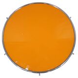 Art Deco swivel serving tray, chrome glass wood, Czechoslovakia 1930s