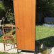 Vintage wardrobe 1960 blond wood and metal feet
