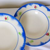 4 vintage soup plates from Gien