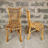 Pair of rattan chair