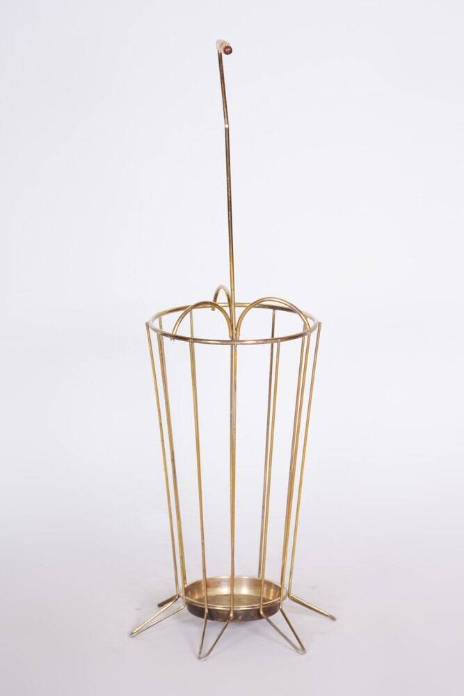 Original Mid-Century Umbrella Stand in Brass, France, 1950s