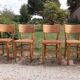 Lot of 4 bistro chairs