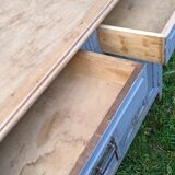 Old grey kitchen buffet