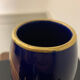 Maurice Pinon Heuze Vase in blue porcelain and gold Art Deco 1920