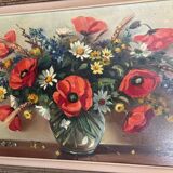 Grande tableau bouquet de fleurs