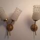 Pair of 1960s gold wall lights