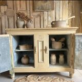 Ancien meuble glacière en bois