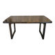 Table à manger extensible vintage – piètement traîneau – design moderniste