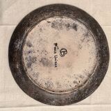 Large flat plate, signed unique piece, by Bernard Buffat