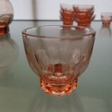 set of carafes and cups of glasses
