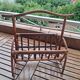 Vintage rattan magazine rack