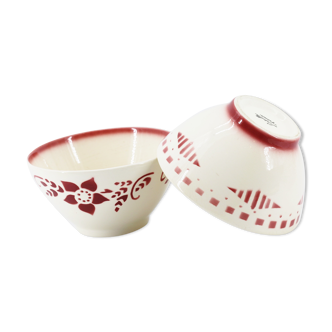 Lot de 2 bols en céramique Lunéville