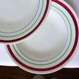 5 vintage porcelain soup plates