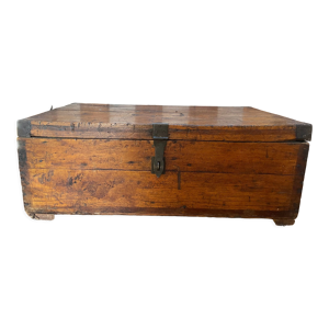 ancien coffre bois