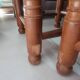 4 chairs and stools, brutalist art, straw and wood