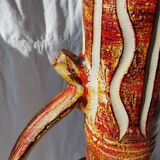 Grand vase aiguière céramique espagnole Oniria années 60