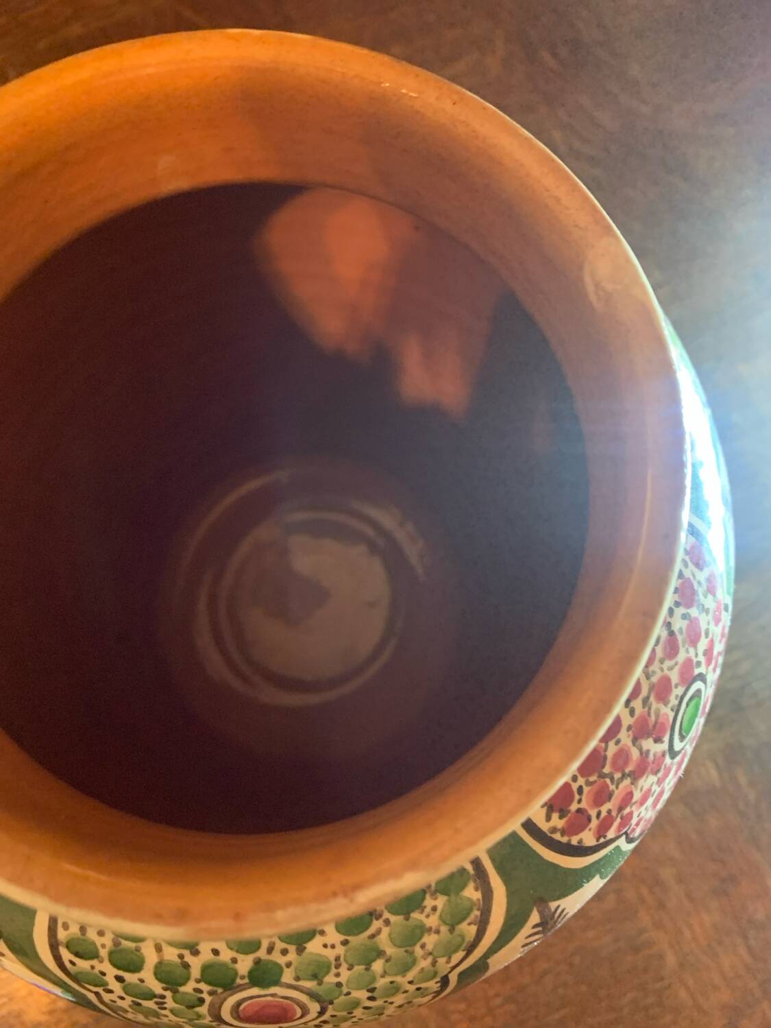 Vase en céramique marocain peint à la main