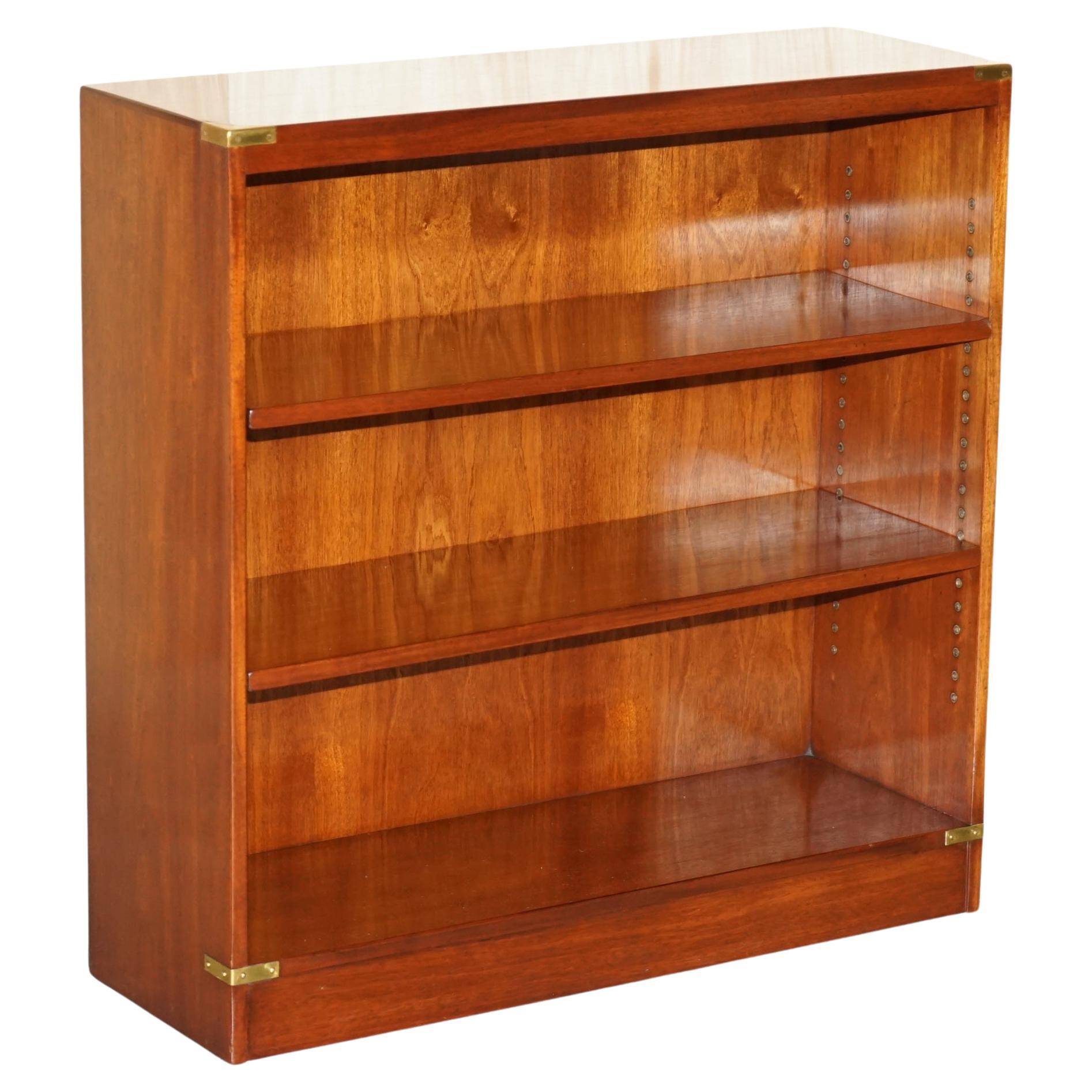 Low library campaign in solid mahogany by REH Kennedy