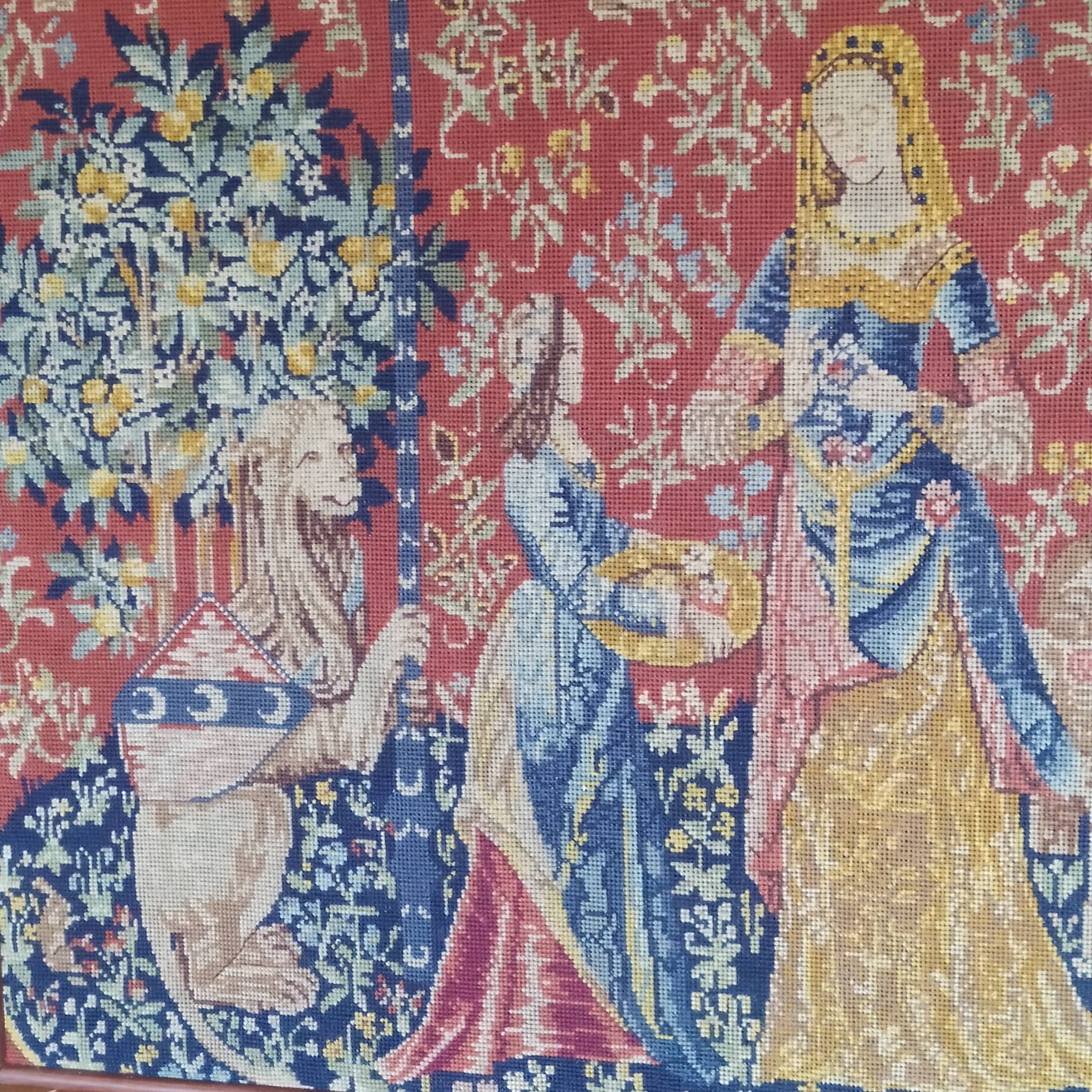 tapisserie en laine la dame à la licorne