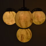 Art deco chrome chandelier,1930's.