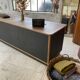 Two-sided counter sliding doors oak XXL 4m enfilade