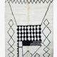 Tapis Bebère Noir et blanc - 275 x 193 cm