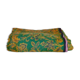 Kantha Sari Bedspread Purple & Green