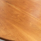 Extendable dining table, round to oval, 1970s