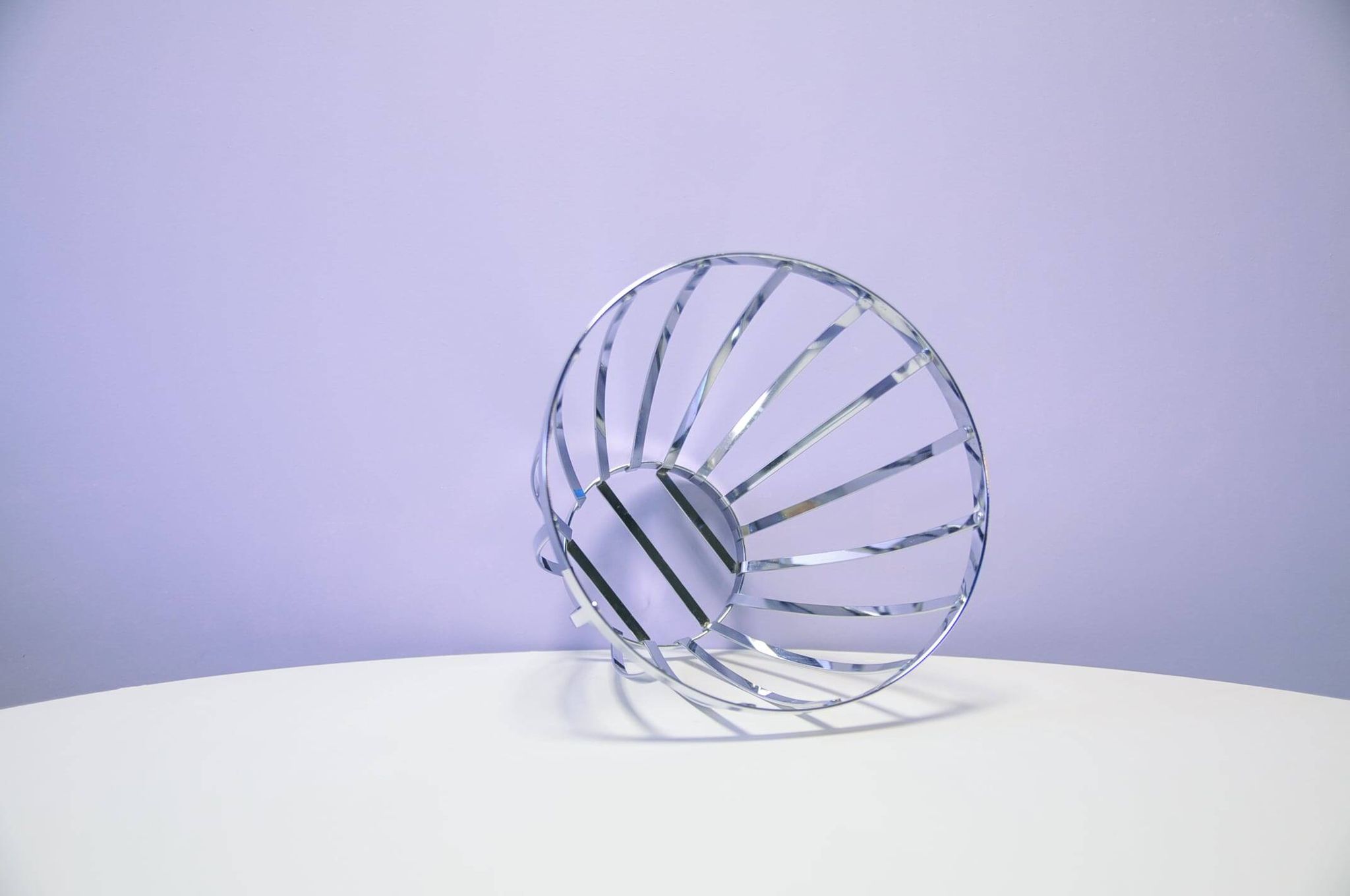 Vintage chrome fruit basket