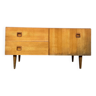 Vintage 1960s TV cabinet sideboard